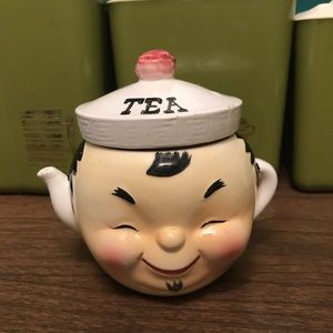 Vintage lefton ESD Japan tea jar